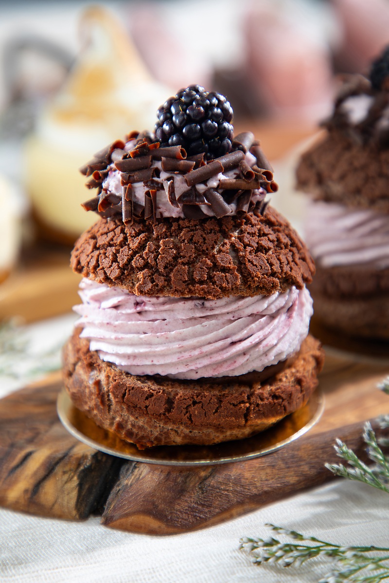 chocolate and fruit tart